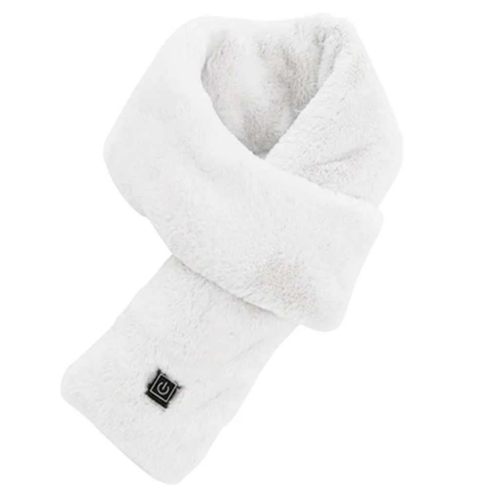 USB Heated Faux Fur Winter Warming Neck Scarf