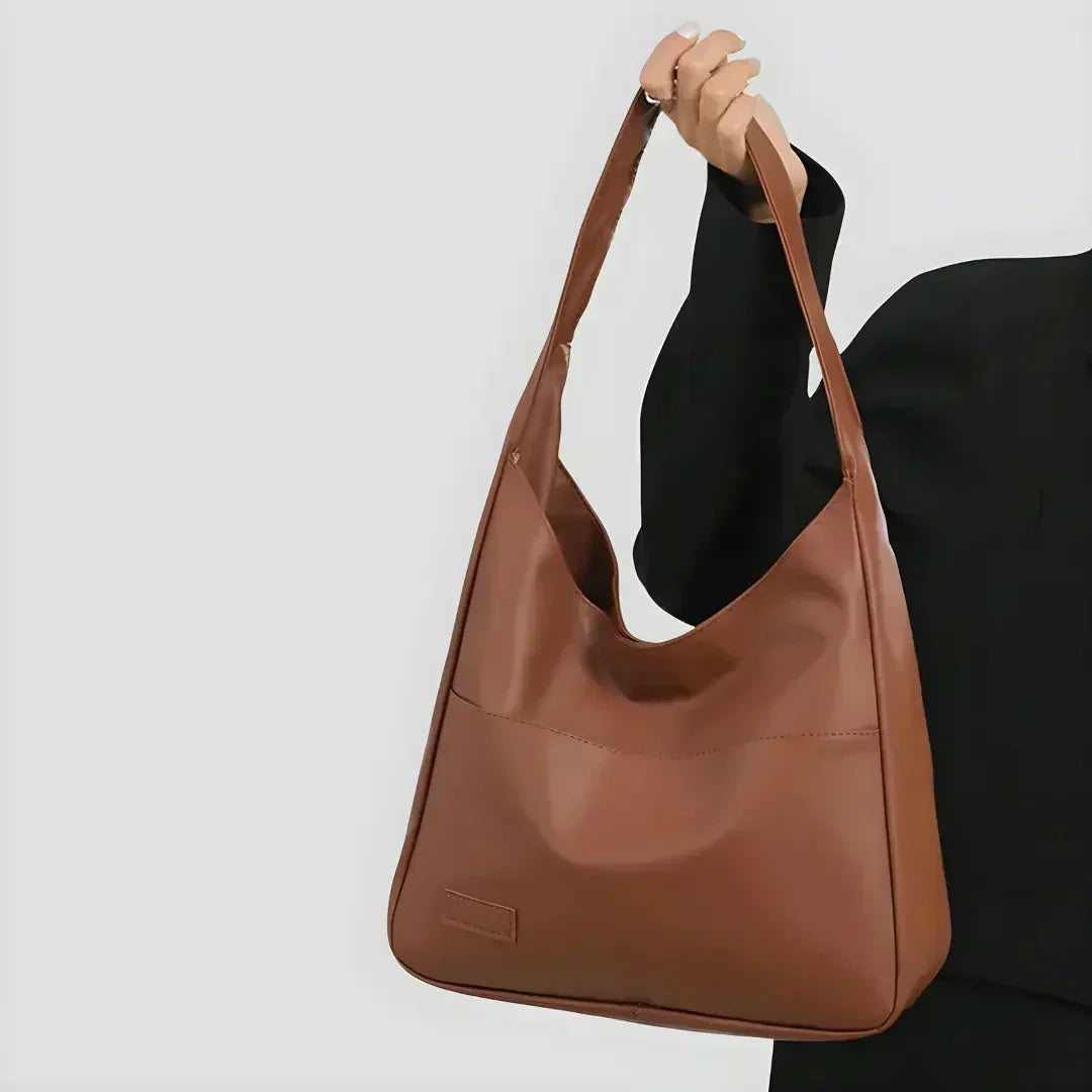 Minimalist Vegan Leather Adjustable Strap Women's Shoulder Bag
