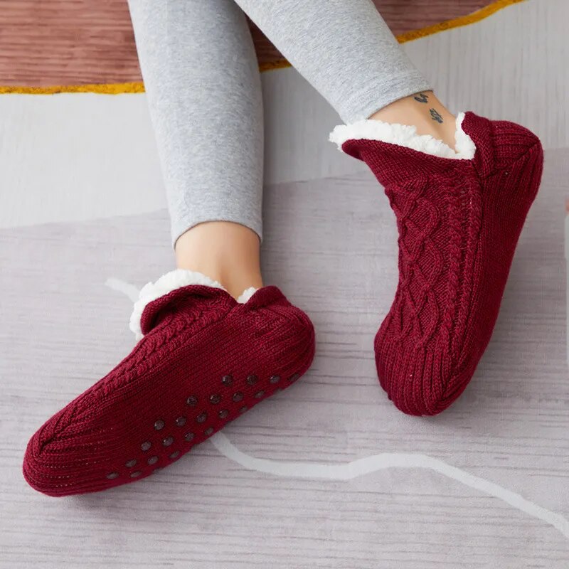 Padded Thermal Blend Winter Warmth Slipper Socks