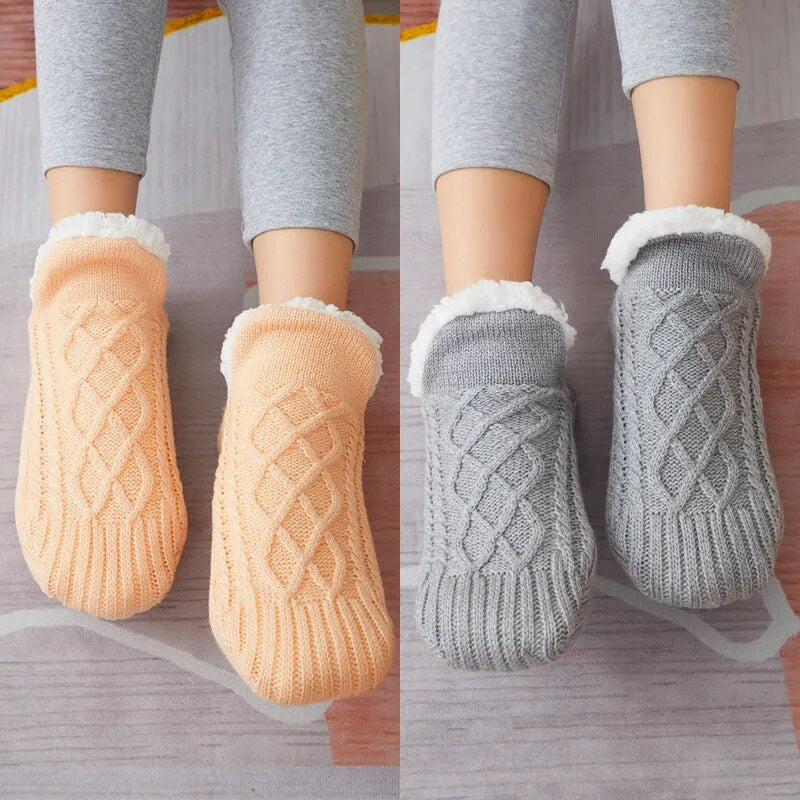Padded Thermal Blend Winter Warmth Slipper Socks