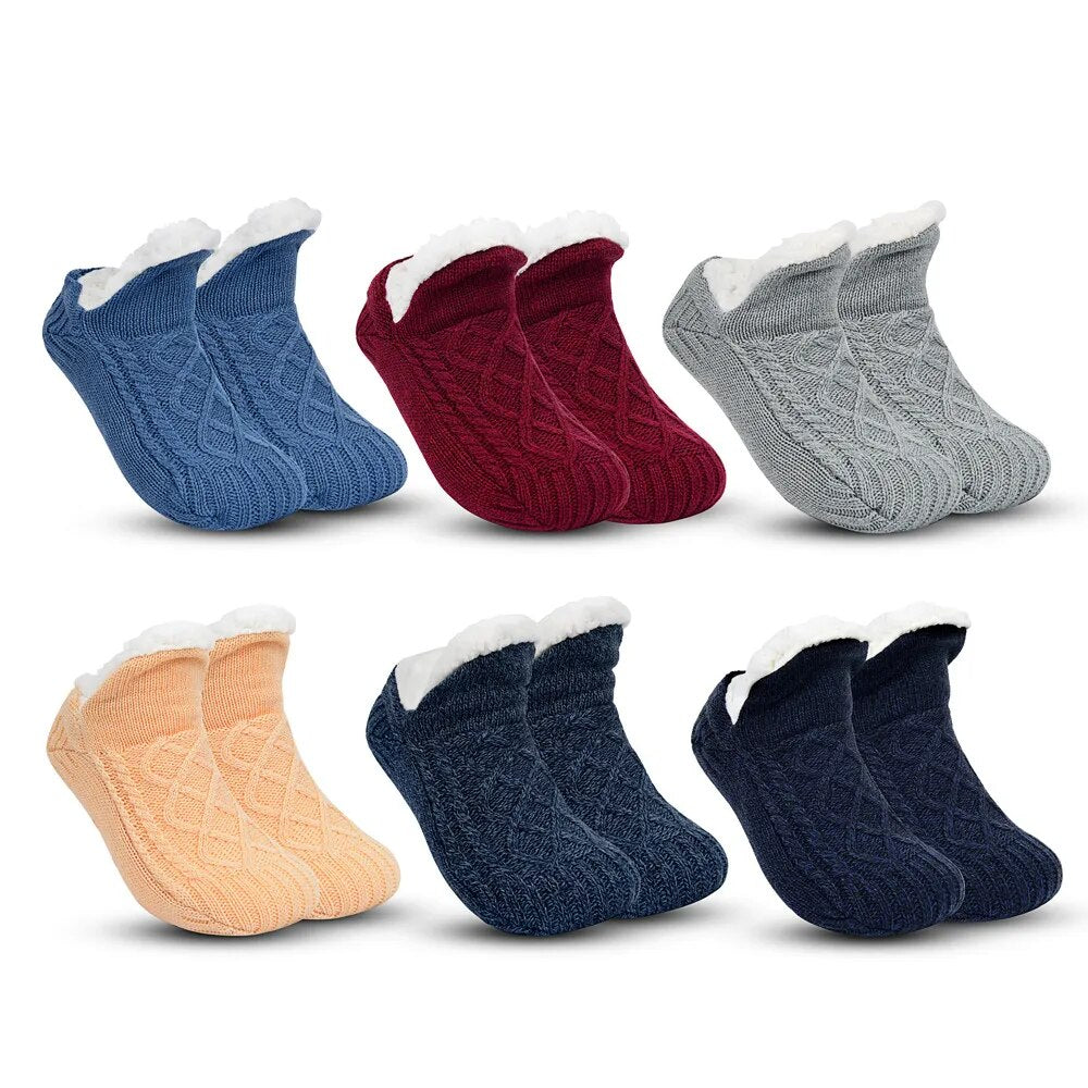 Padded Thermal Blend Winter Warmth Slipper Socks