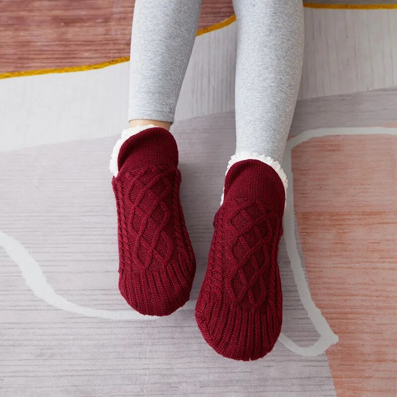 Padded Thermal Blend Winter Warmth Slipper Socks