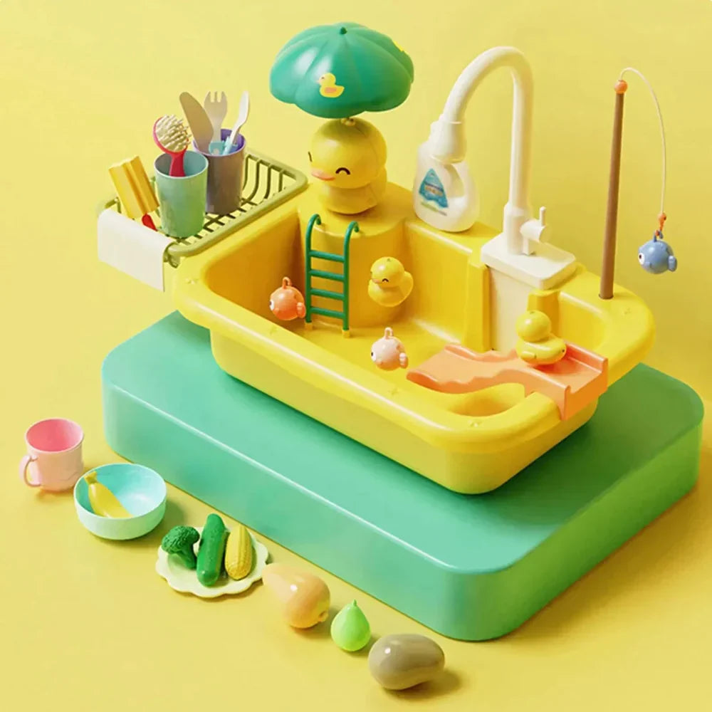 Interactive Pump Action Sensory Water Table Toy Playset