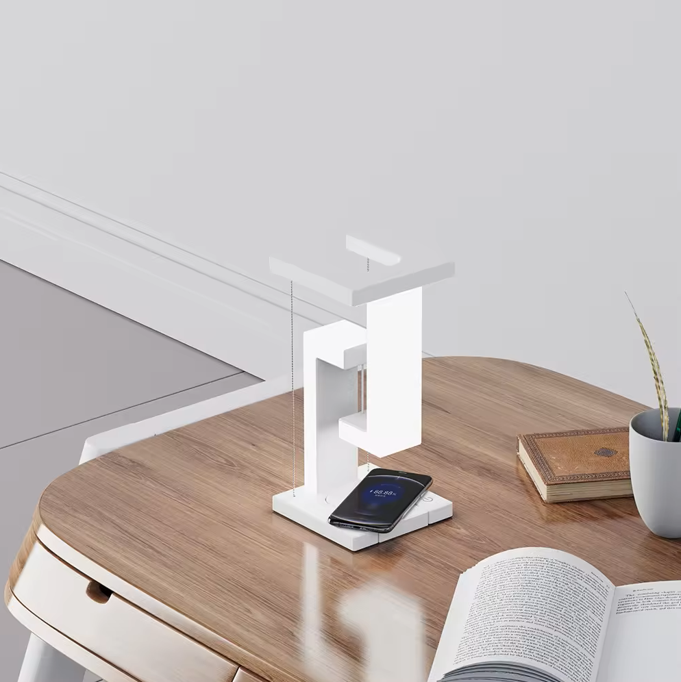 Floating Zone Lighting Wireless Charging Table Lamp