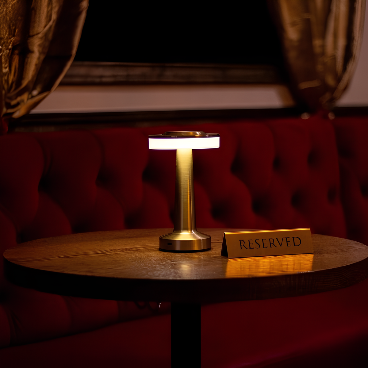 Retro Metal Wireless Rechargeable Dimmable Ambient Table Lamp