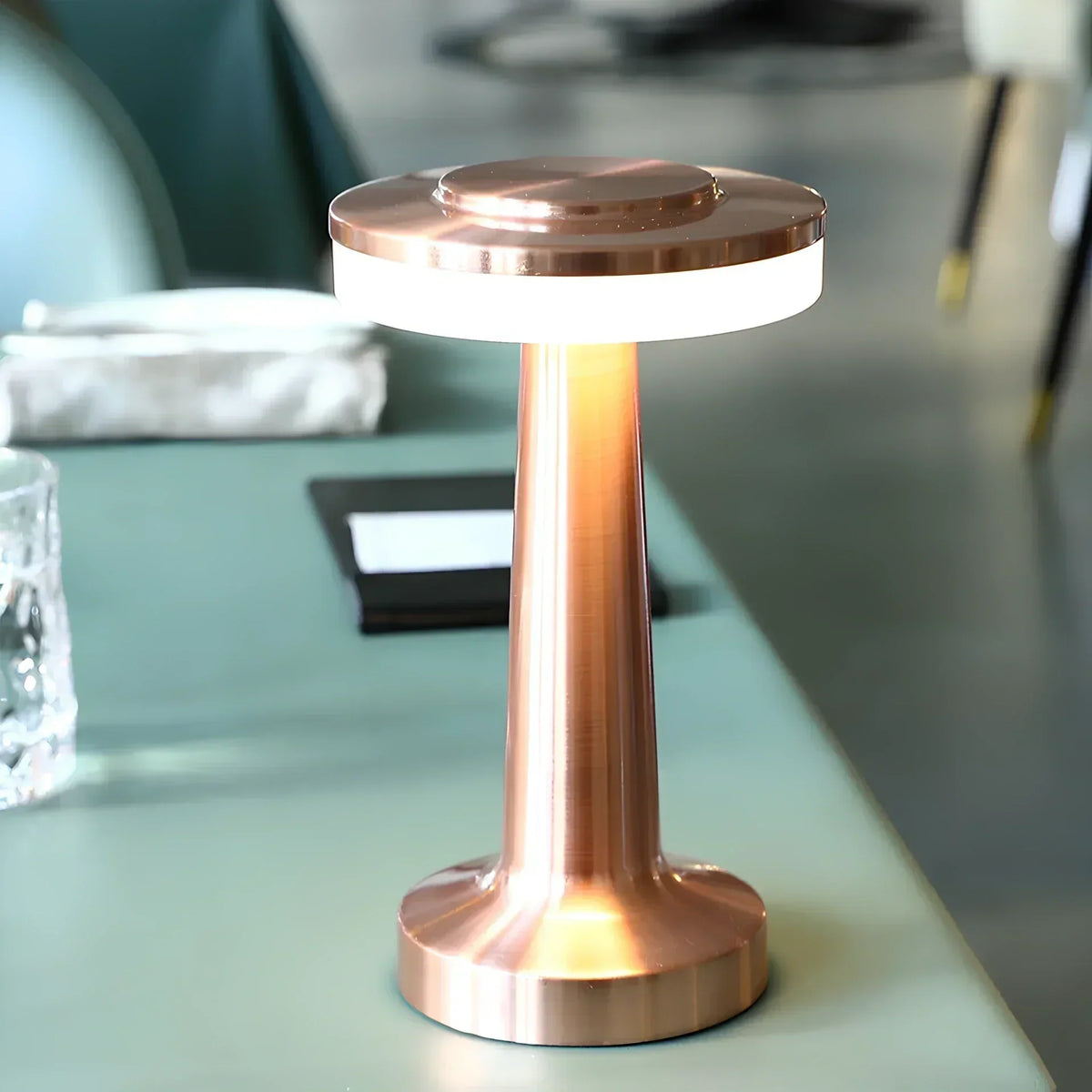 Retro Metal Wireless Rechargeable Dimmable Ambient Table Lamp