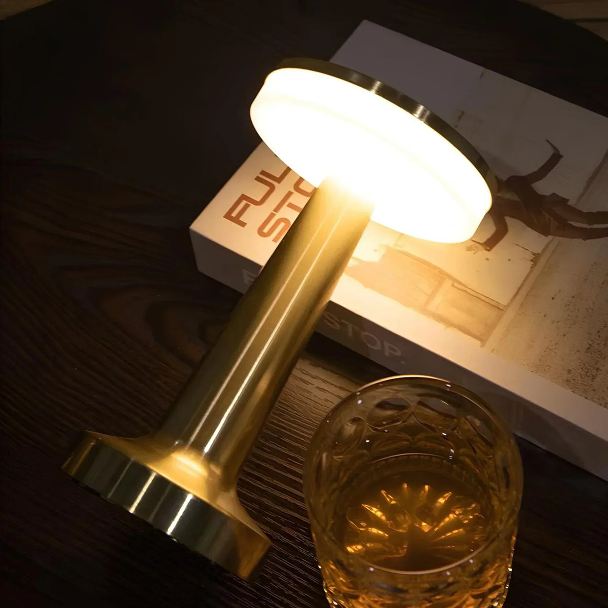 Retro Metal Wireless Rechargeable Dimmable Ambient Table Lamp