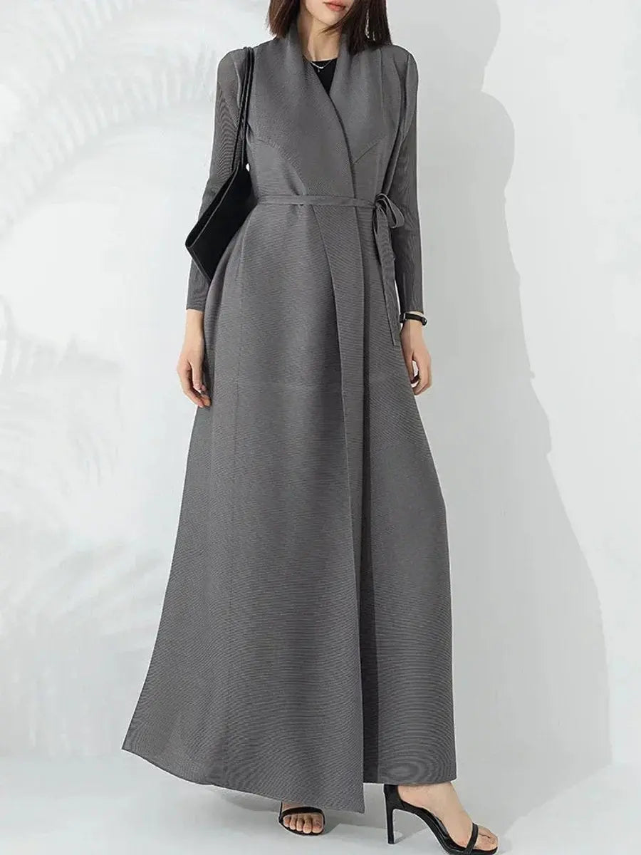 Women's Belted A-Line Longline Coat Puffer Jacket Women