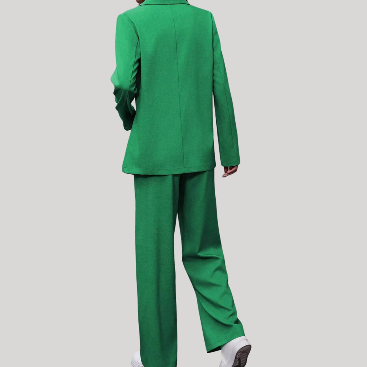 Women's Double-Breasted Wide-Leg Tailored Trouser Suit