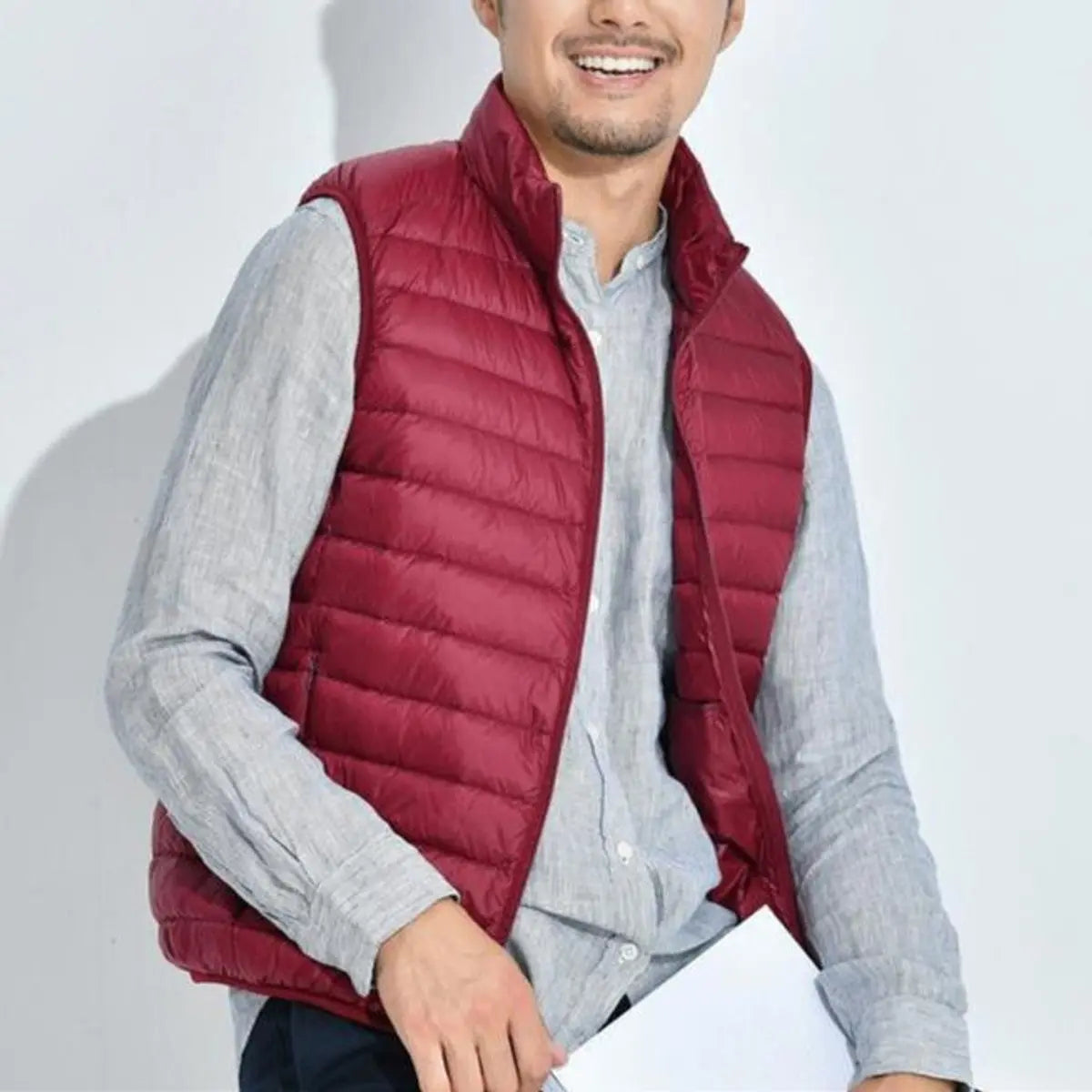 Women's Lightweight Quilted Sleeveless Puffer Vest Zip-Up