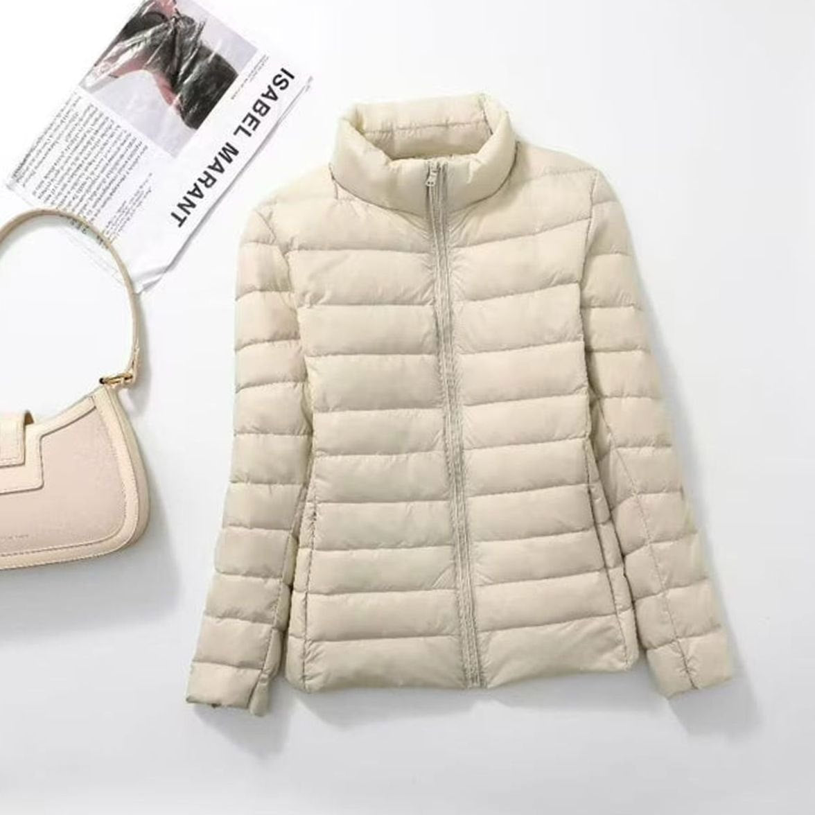 Women's Lightweight Quilted Stand-Collar Spring Jacket