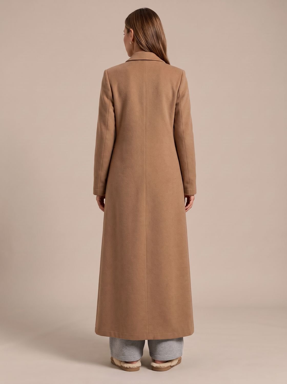 Emily | Women's Longline Warm Double Breasted Wool Coat