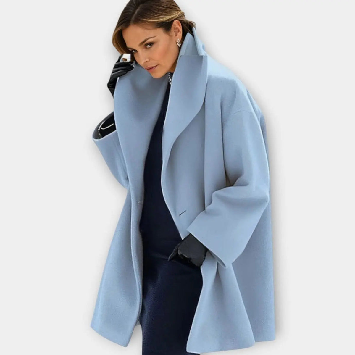 Women's Oversized Longline Wide Collar Winter Coat