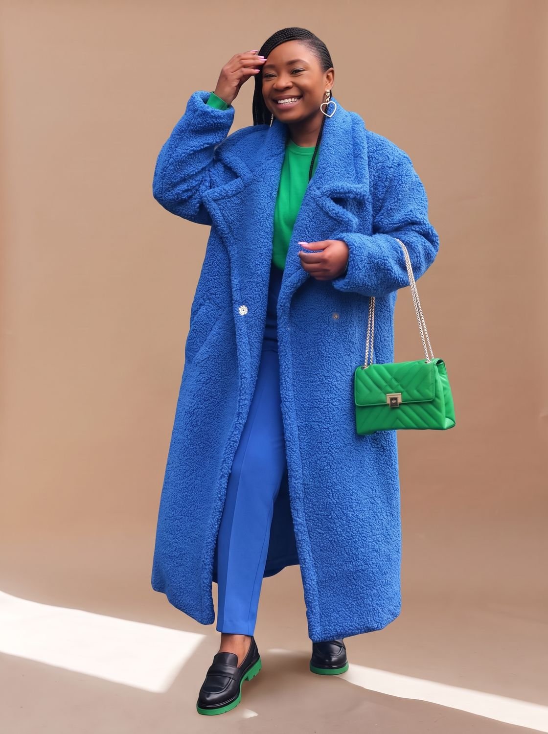 Emily | Women's Oversized Teddy Faux Fur Long Winter Coat