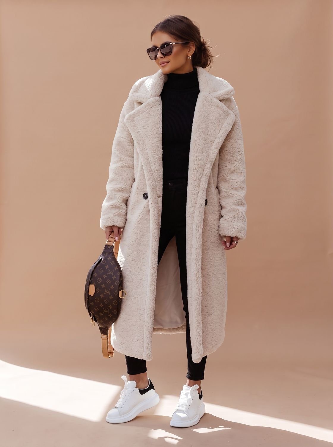 Emily | Women's Oversized Teddy Faux Fur Long Winter Coat