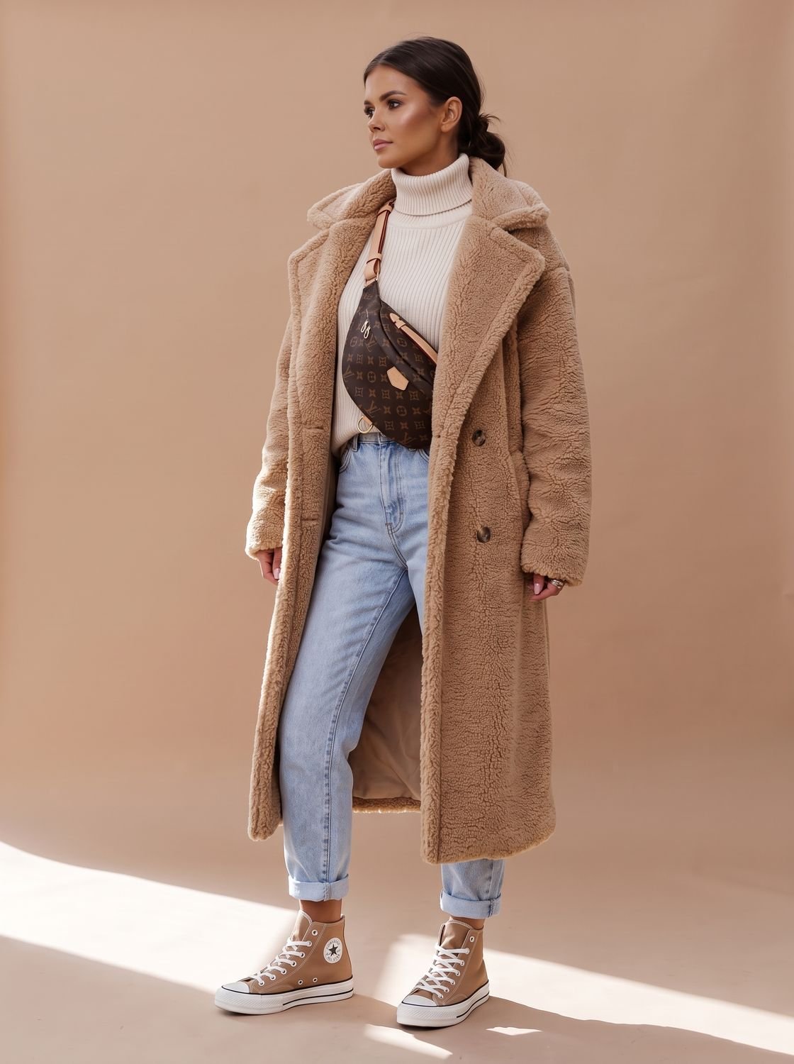 Emily | Women's Oversized Teddy Faux Fur Long Winter Coat