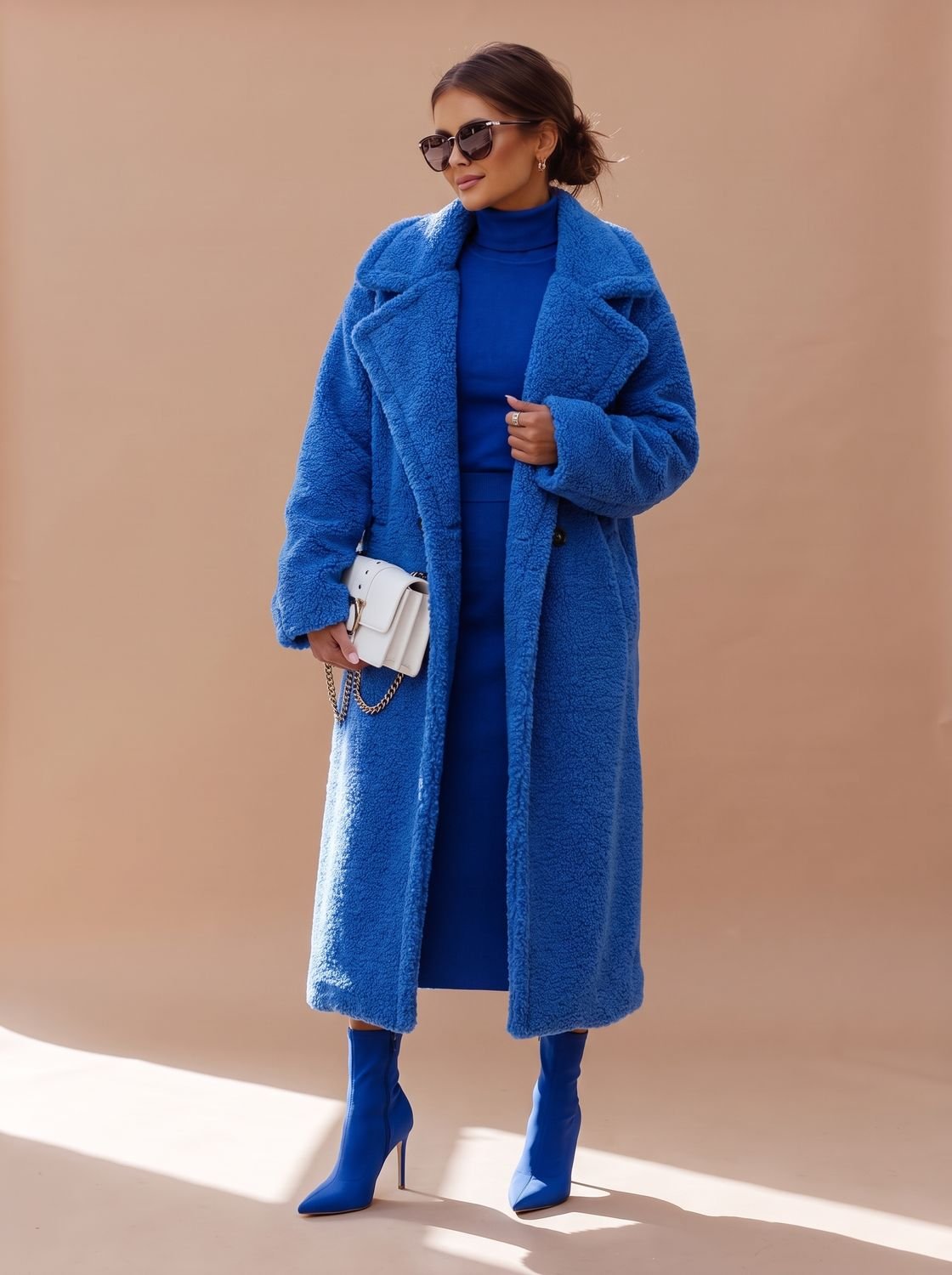 Emily | Women's Oversized Teddy Faux Fur Long Winter Coat