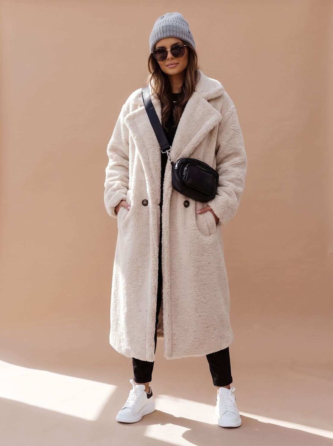 Emily | Women's Oversized Teddy Faux Fur Long Winter Coat