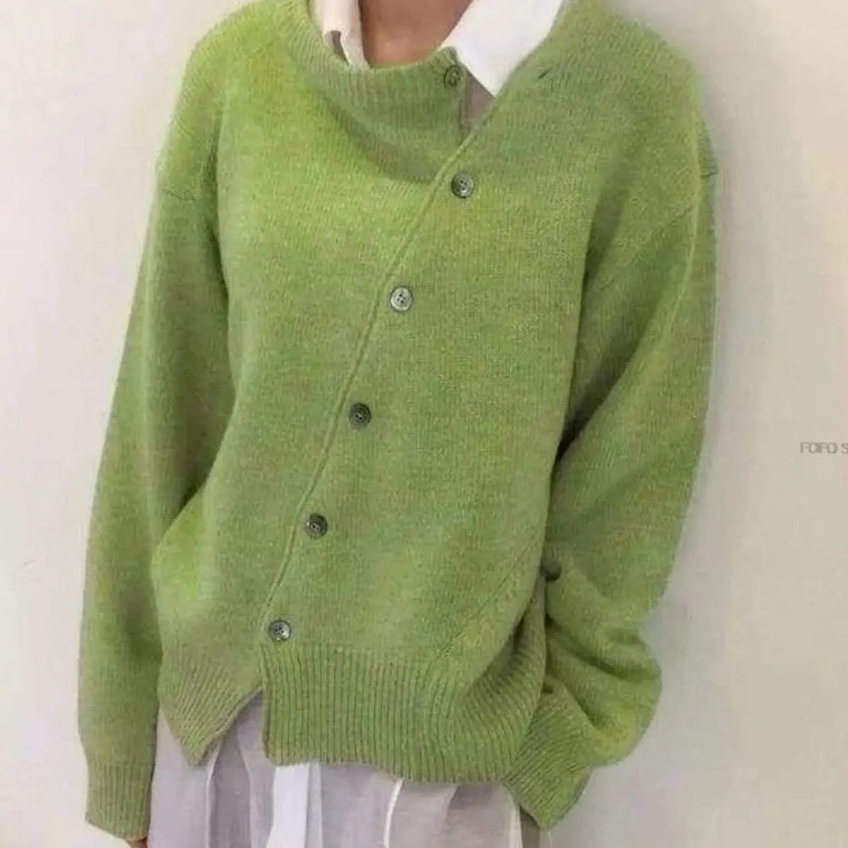 Women's Relaxed-Fit Button-Up Knit Sweater Cardigan
