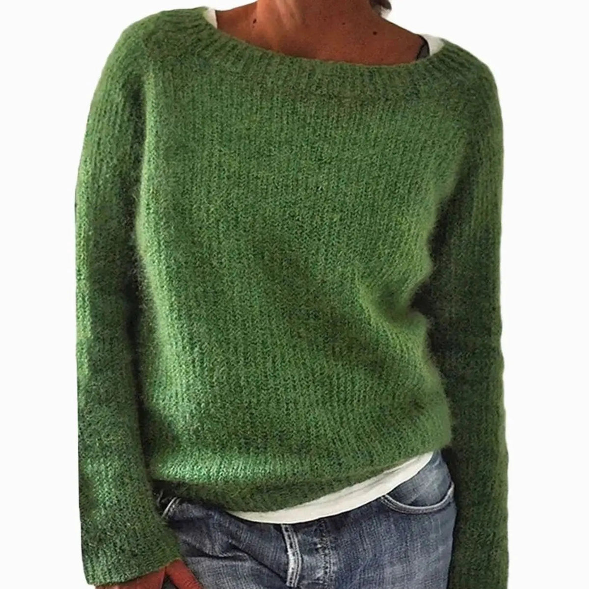 Women's Relaxed-Fit Casual Knit Pullover Sweater