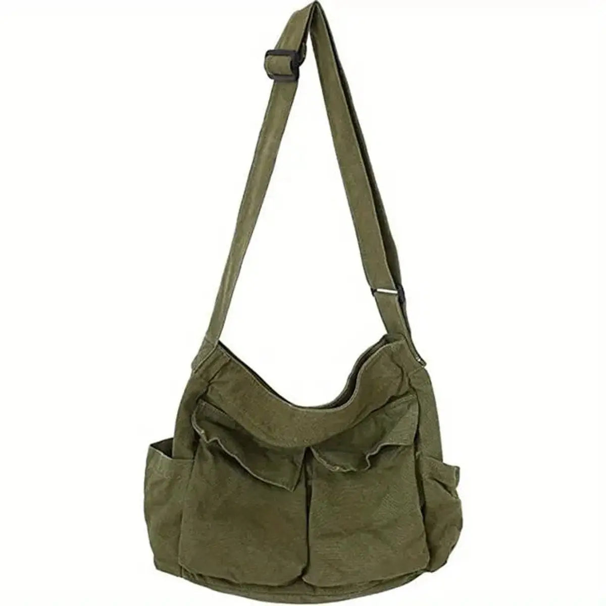 Women's Vintage Multi-Pocket Canvas Tote Bag Crossbody Shoulder Bag