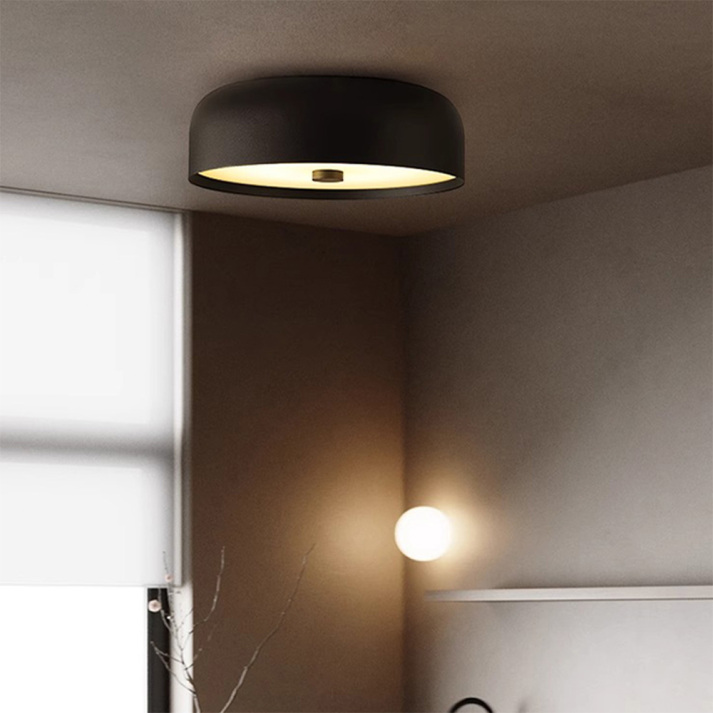 Nordic Retro Round Flush Mount Minimalist Ceiling Light