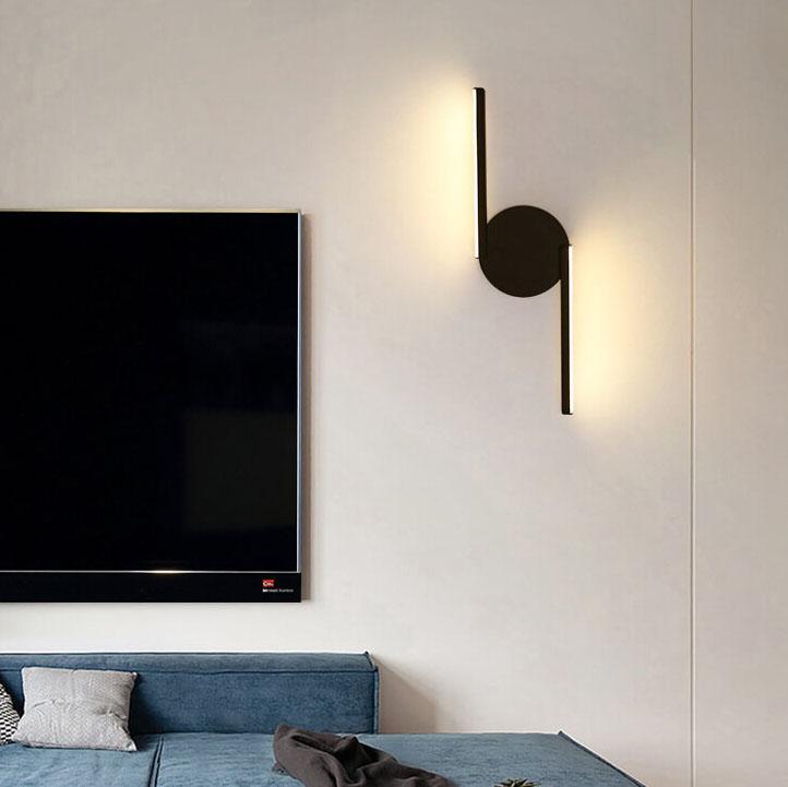 Curved Arc Silhouette Minimalist Halo Glow Wall Light