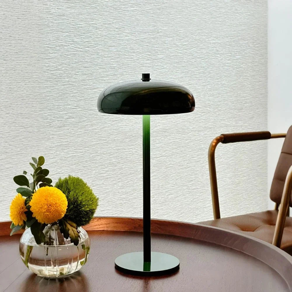 Retro Rounded Silhouette Touch Control Rechargeable Portable Table Lamp