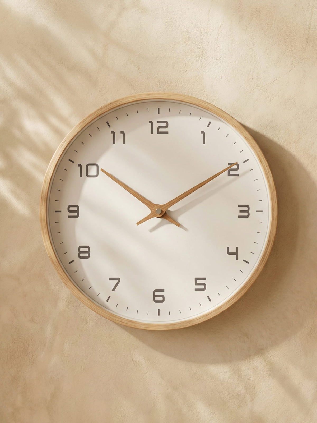 Nordic Solid Wood Silent Square Wall Clock