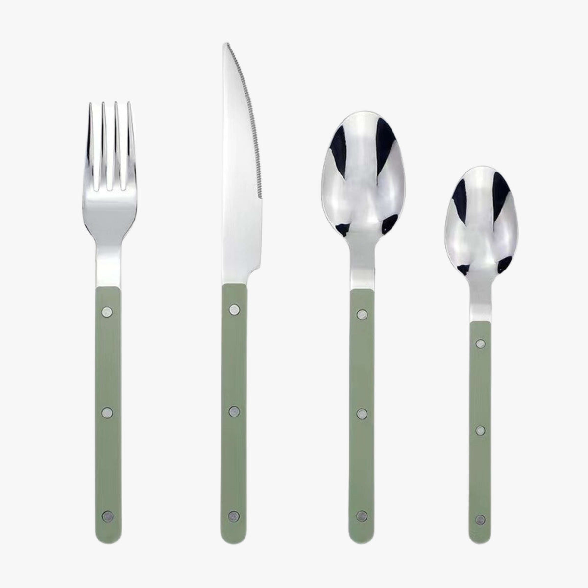 Engraved Pattern Stainless Steel Cutlery Set For Six People