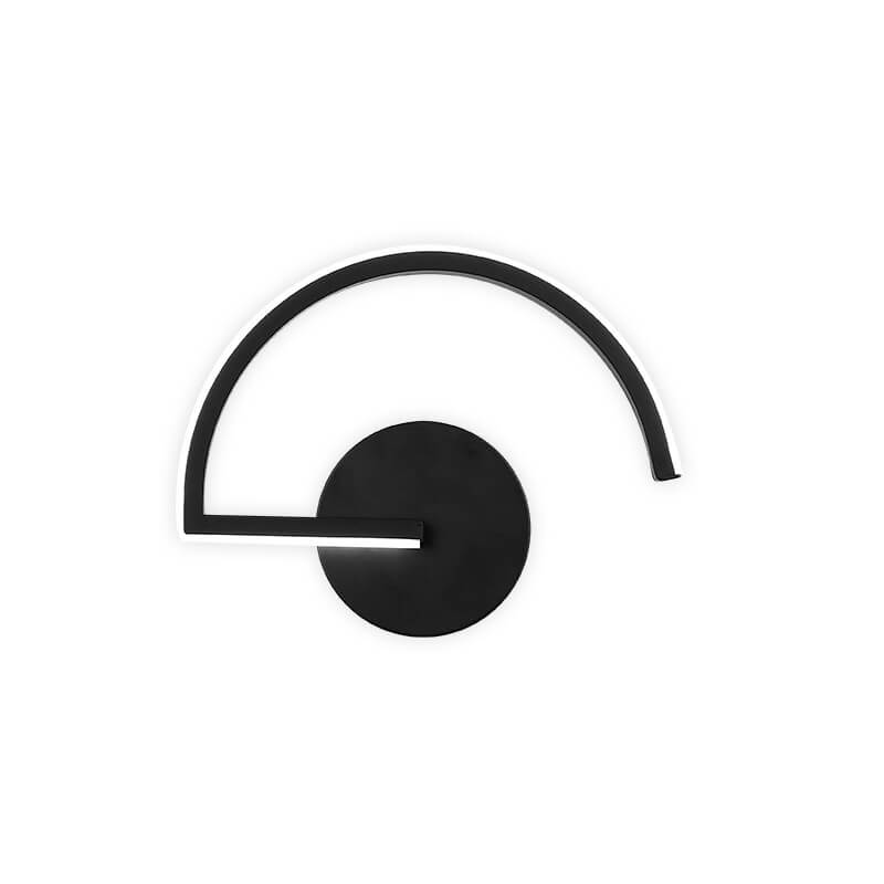Curved Arc Silhouette Minimalist Halo Glow Wall Light