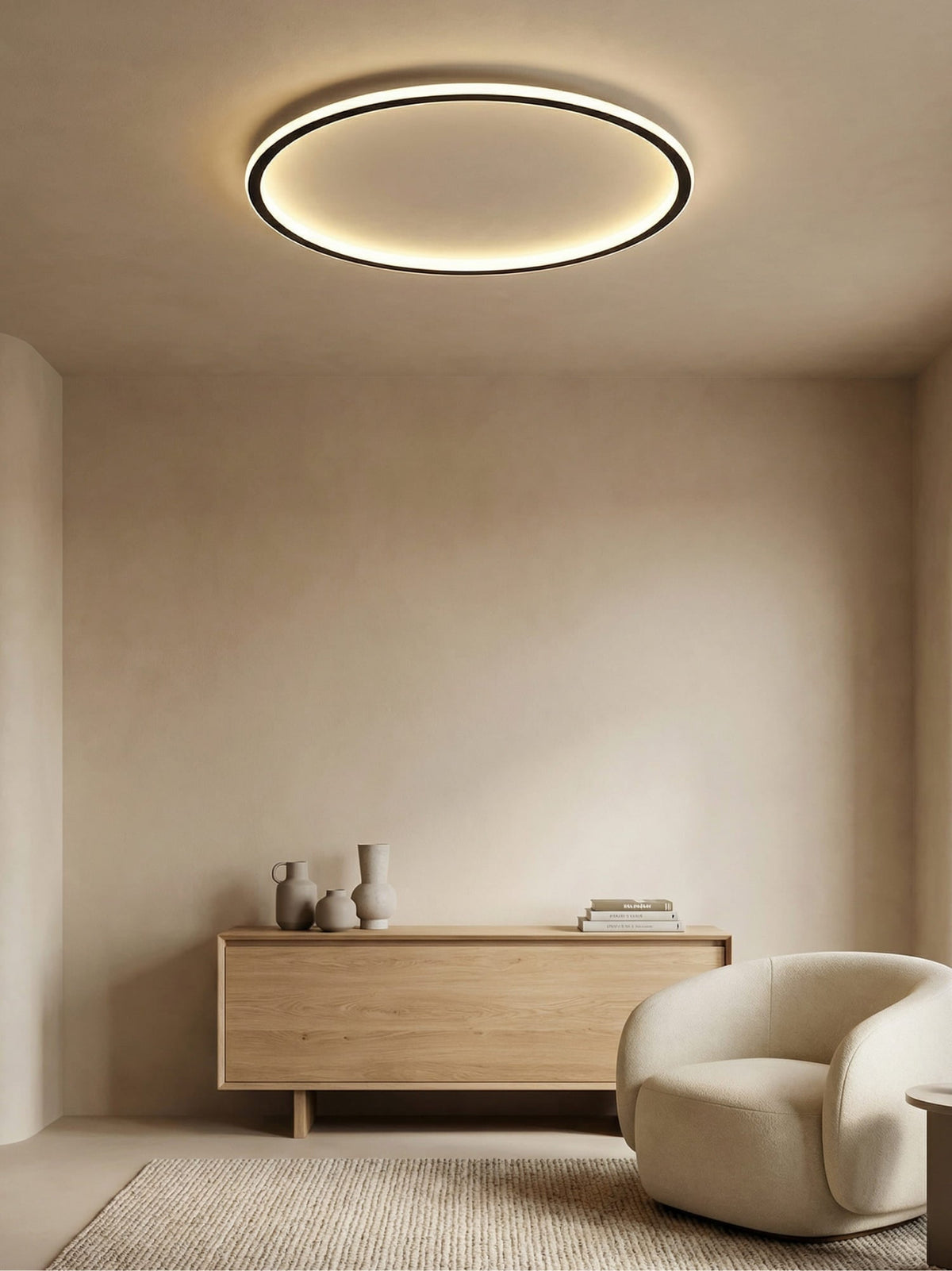 Scandinavian Round Metal Glass Sphere Ceiling Light