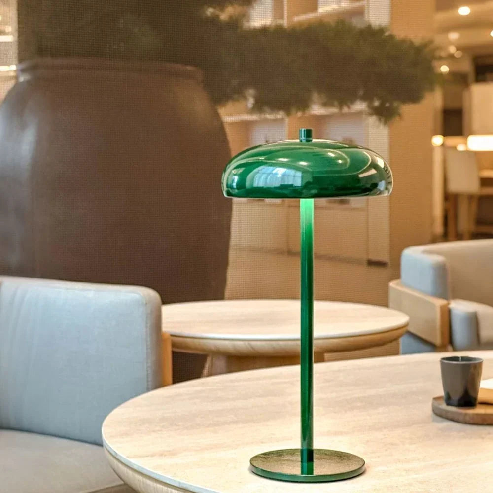 Retro Rounded Silhouette Touch Control Rechargeable Portable Table Lamp