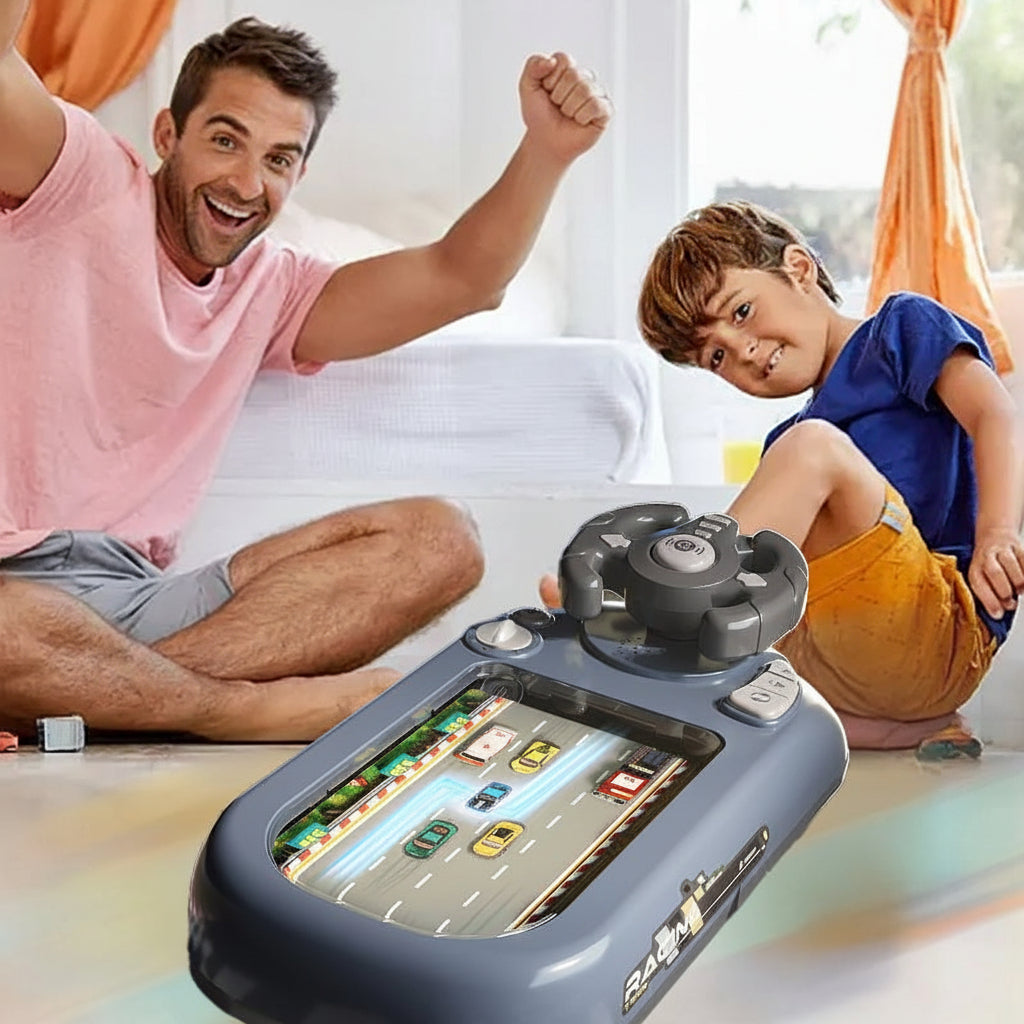 Screen Free Interactive Steering Wheel Racing Game Console Toy