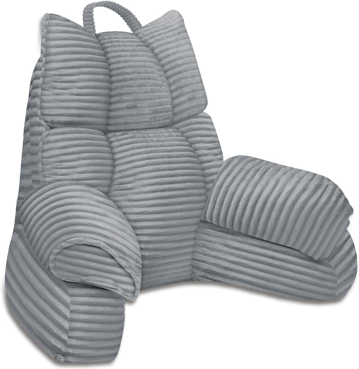 Memory Foam Armrest Structured Backrest Bed Lounge Pillow