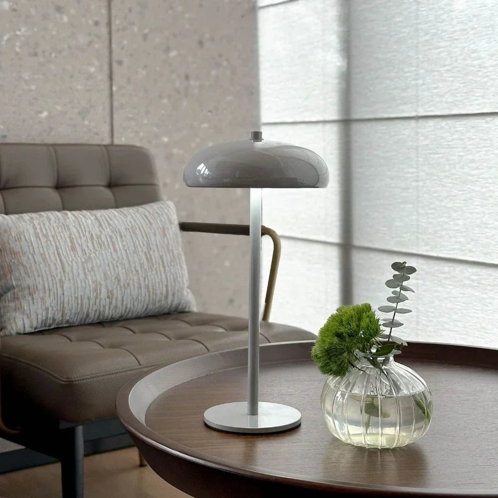 Retro Rounded Silhouette Touch Control Rechargeable Portable Table Lamp
