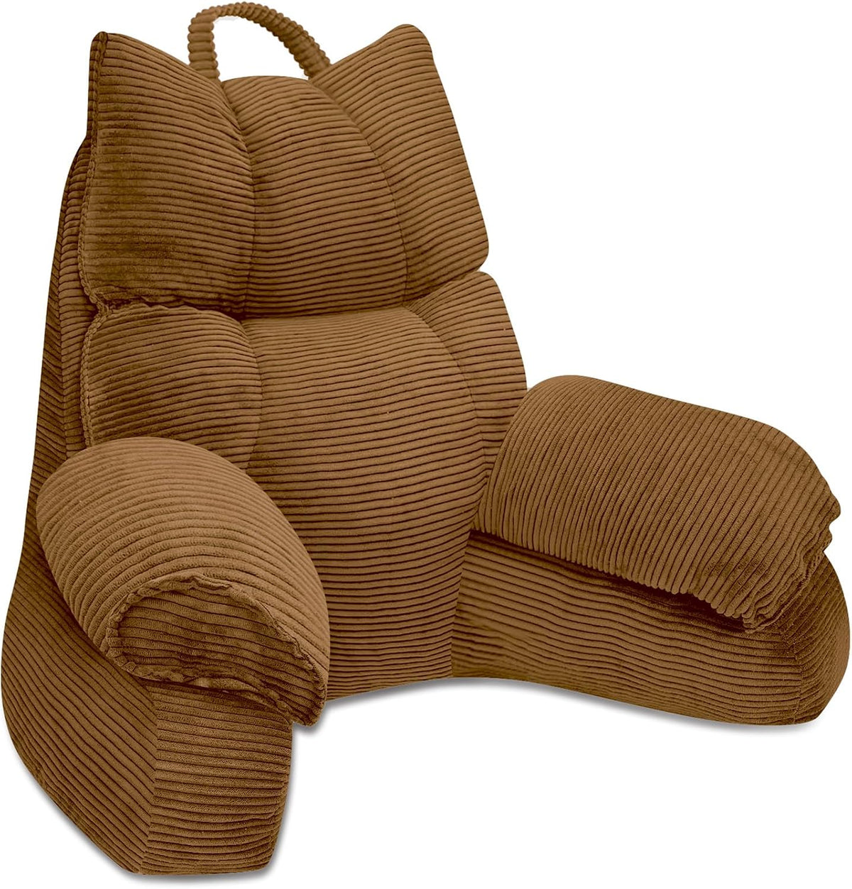 Memory Foam Armrest Structured Backrest Bed Lounge Pillow