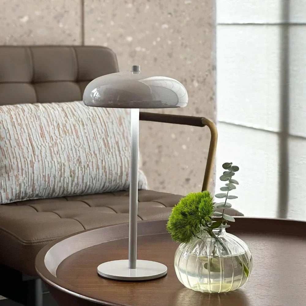 Retro Rounded Silhouette Touch Control Rechargeable Portable Table Lamp