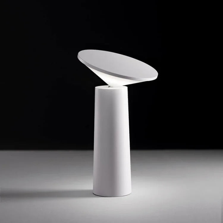 Sculptural Cone Silhouette Rechargeable Cordless Dimmable Table Lamp