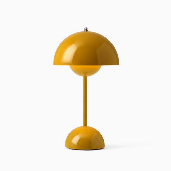 Scandinavian Mushroom Bud Silhouette Rechargeable Touch Control Table Lamp