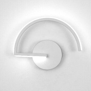 Curved Arc Silhouette Minimalist Halo Glow Wall Light