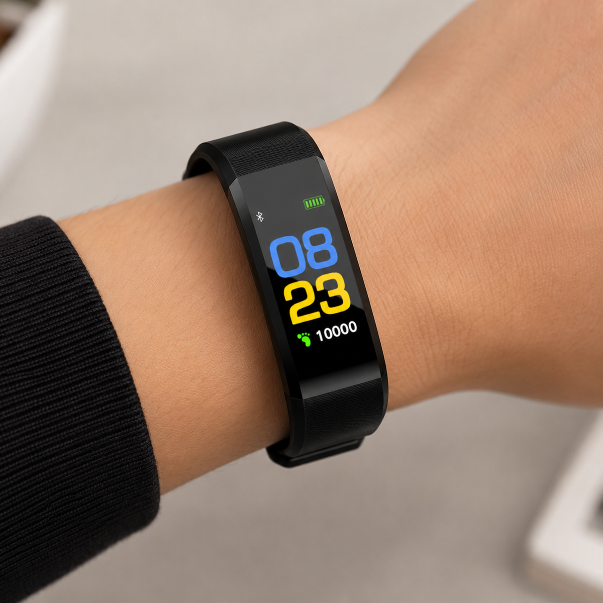 Adjustable Wristband Heart Rate Sleep Tracking Fitness Smart Watch