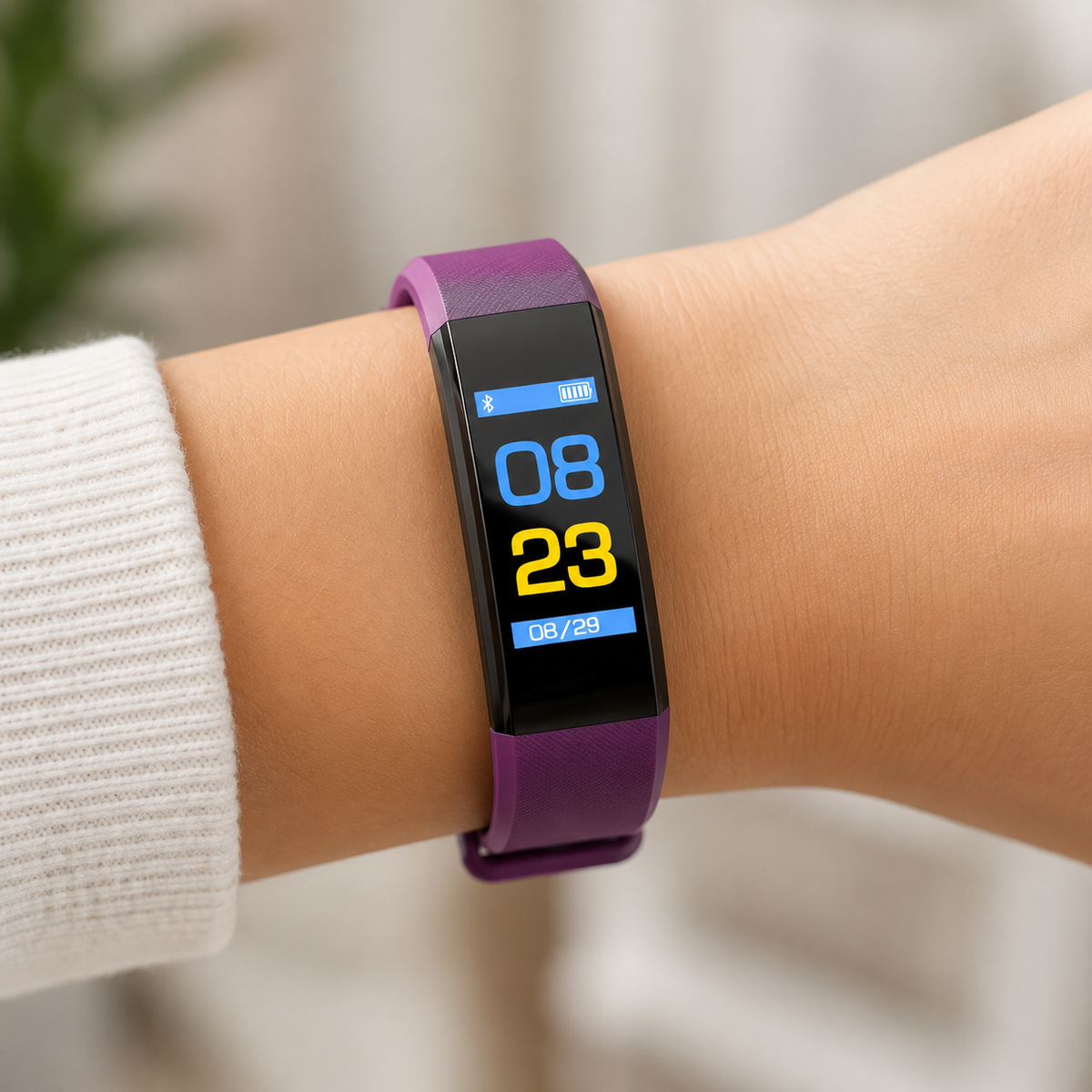 Adjustable Wristband Heart Rate Sleep Tracking Fitness Smart Watch