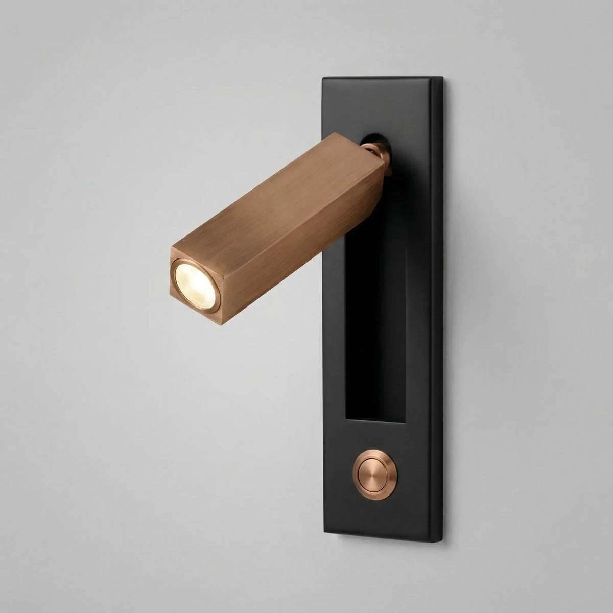 Foldable Slim Profile Adjustable Pivoting Arm Wall Reading Light