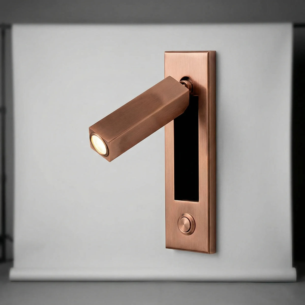 Foldable Slim Profile Adjustable Pivoting Arm Wall Reading Light