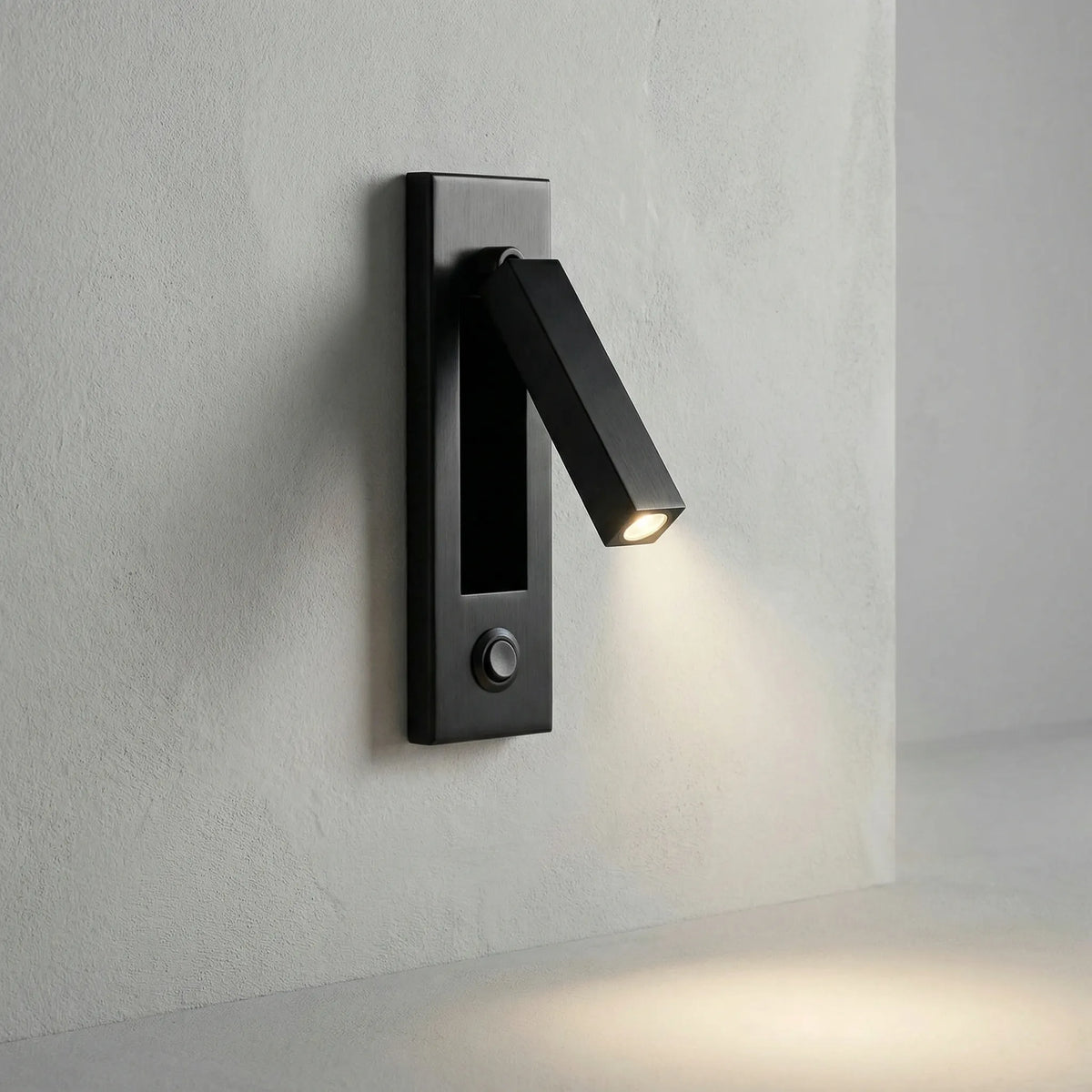 Foldable Slim Profile Adjustable Pivoting Arm Wall Reading Light