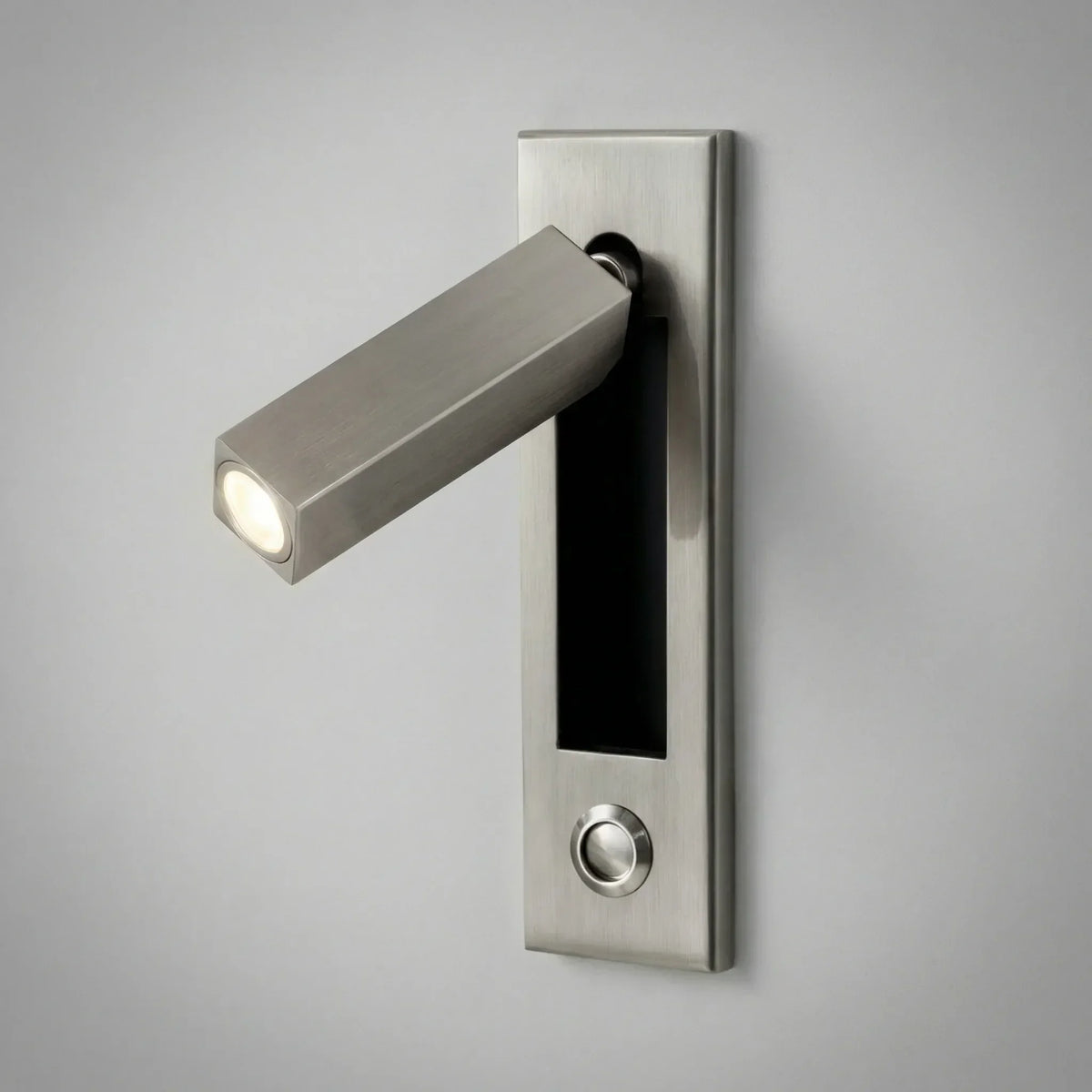 Foldable Slim Profile Adjustable Pivoting Arm Wall Reading Light