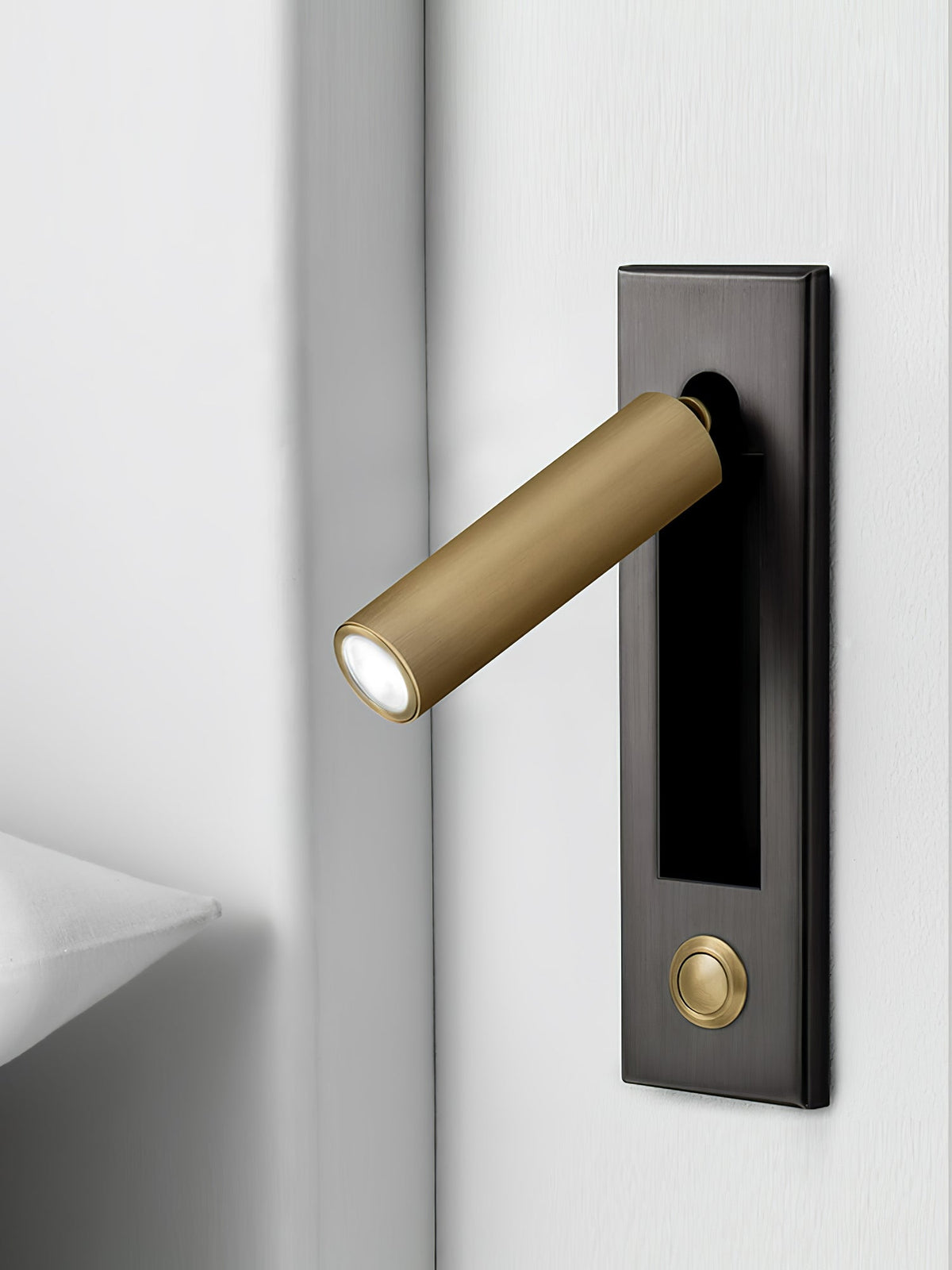 Foldable Slim Profile Adjustable Pivoting Arm Wall Reading Light