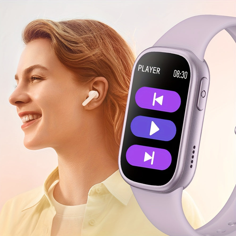 Waterproof Silicone Strap Fast Charging Fitness Tracking Smartwatch
