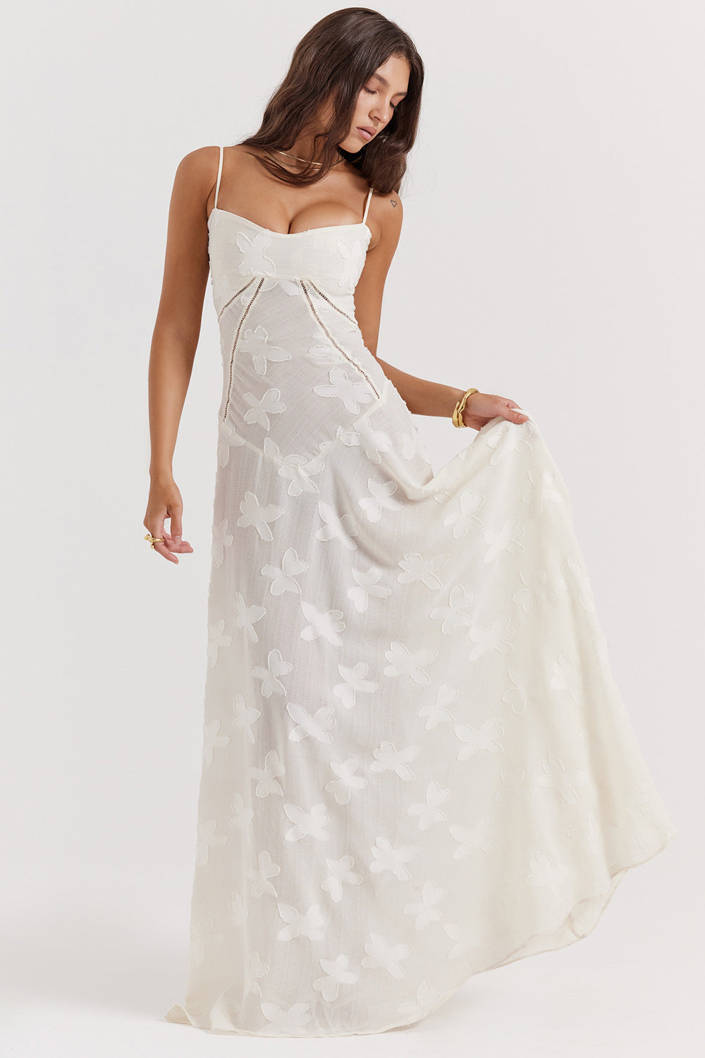 Ariana | Women's Elegant Maxi Dress - Silky Slim Fit - Spaghetti Straps 2